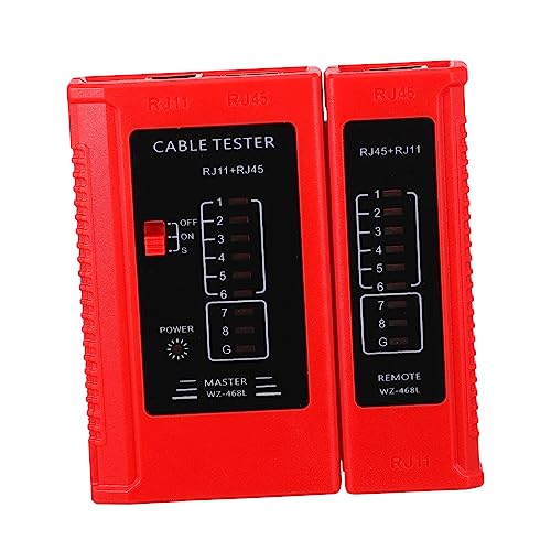 Kabeltester Multifunktionales Testwerkzeug für Ethernet Telefonleitungen Abnehmbarer Remote mit LED Anzeige zur Schnellen von Alipis