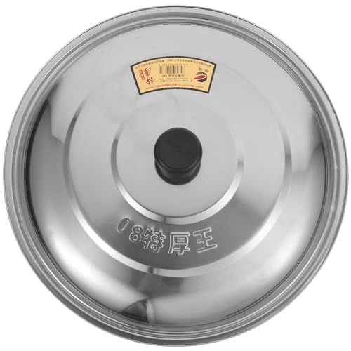 Teppanyaki Deckel 33Cm Universal Pans Pots Deckel Deckel Edelstahl Bratpfanne Abdeckung mit Kühlen Griff Kochgeschirr Deckel Kochen Kuppelabdeckung Pot- Deckel Ersatz Kochtopf Deckel von Alipis