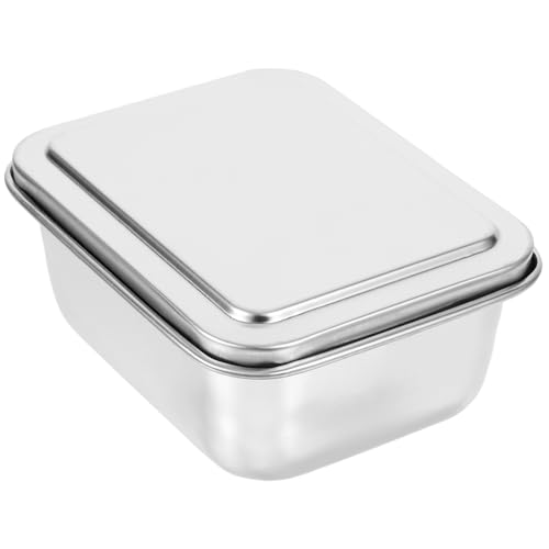 Alipis Antihaftbeschichteter Deckel Für Backformen Aus Edelstahl Quadratische Kuchenform Backform Für Die Aufbewahrung Von Tiramisu-keksen von Alipis