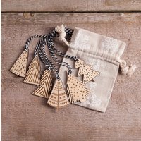 Mini Christbaumschmuck Aus Holz von AlirooDesign