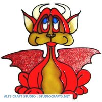 Drache Handbemalte Fensterklammer - Get The Look Of Stained Glass | Ref 441 Handarbeit Von Ali Es Craft Studio von AlisCraftStudio