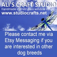 Jack Russell Dog Handbemalte Fensterklammer - Get The Look Of Stained Glass | Ref 592 Handarbeit Von Ali Es Craft Studio von AlisCraftStudio