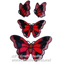 Schmetterlinge Fensterklammern, 4Er Set Handbemalte Buntglas Effekt | Ref 424 - Handarbeit Von Ali Es Craft Studio von AlisCraftStudio