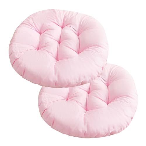 Aliuciku Sitzkissen 2er Set, Runde Stuhlpolster Stuhlkissen für Garten Terrasse Küche Büro(A-06,38x38cm) von Aliuciku