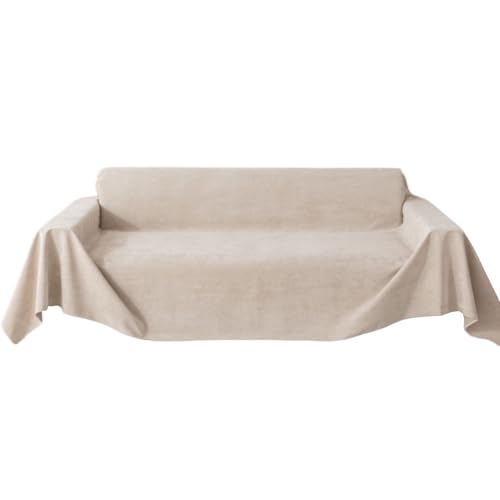 Aliuciku Sofabezug, 2 3 4 Sitzer Wasserdicht Chenille Sofa Schutz für Sofa Bett Dekoration(Beige,180x150cm) von Aliuciku