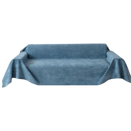 Aliuciku Sofabezug, 2 3 4 Sitzer Wasserdicht Chenille Sofa Schutz für Sofa Bett Dekoration(DarkBlue,180x180cm) von Aliuciku