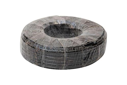 Kondensatschlauch Kondensatrohr Kondensatleitung Gewebeschlauch Verstärkter Viny Schlauch 30 Meter Kondensleitung Klima Heizung Sanitär (Schwarz, 6 mm (1/4")) von Alixo
