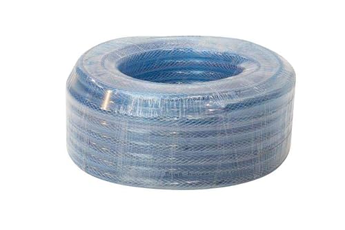 Kondensatschlauch Kondensatrohr Kondensatleitung Gewebeschlauch Verstärkter Viny Schlauch 30 Meter Kondensleitung Klima Heizung Sanitär (Transparent, 16 mm (5/8")) von Alixo