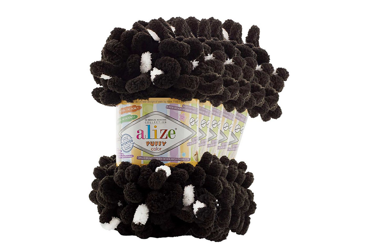 Alize 5 x 100g Strickgarn ALIZE Puffy Color Stricken ohne Nadeln Häkelwolle, 9 m (Sparpaket), 6543 Alize 5 x 100g Strickgarn ALIZE Puffy Color Stricken ohne Nadeln Häkelwolle, 9 m (Sparpaket), 6543 von Alize