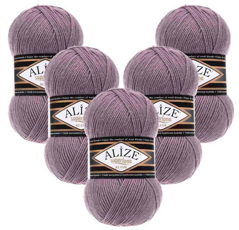 Alize 5 x ALIZE Superlana Klasik Häkelwolle, 280 m von Alize