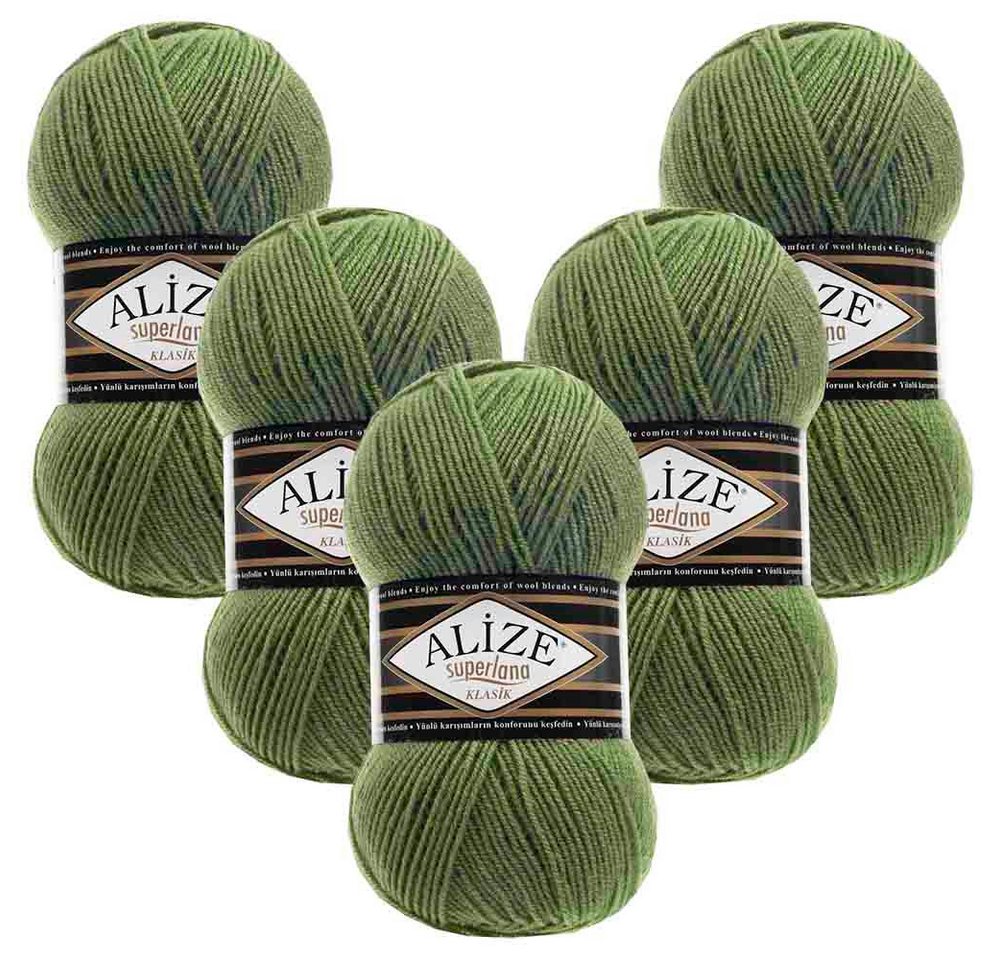 Alize 5 x ALIZE Superlana Klasik Häkelwolle, 280 m von Alize