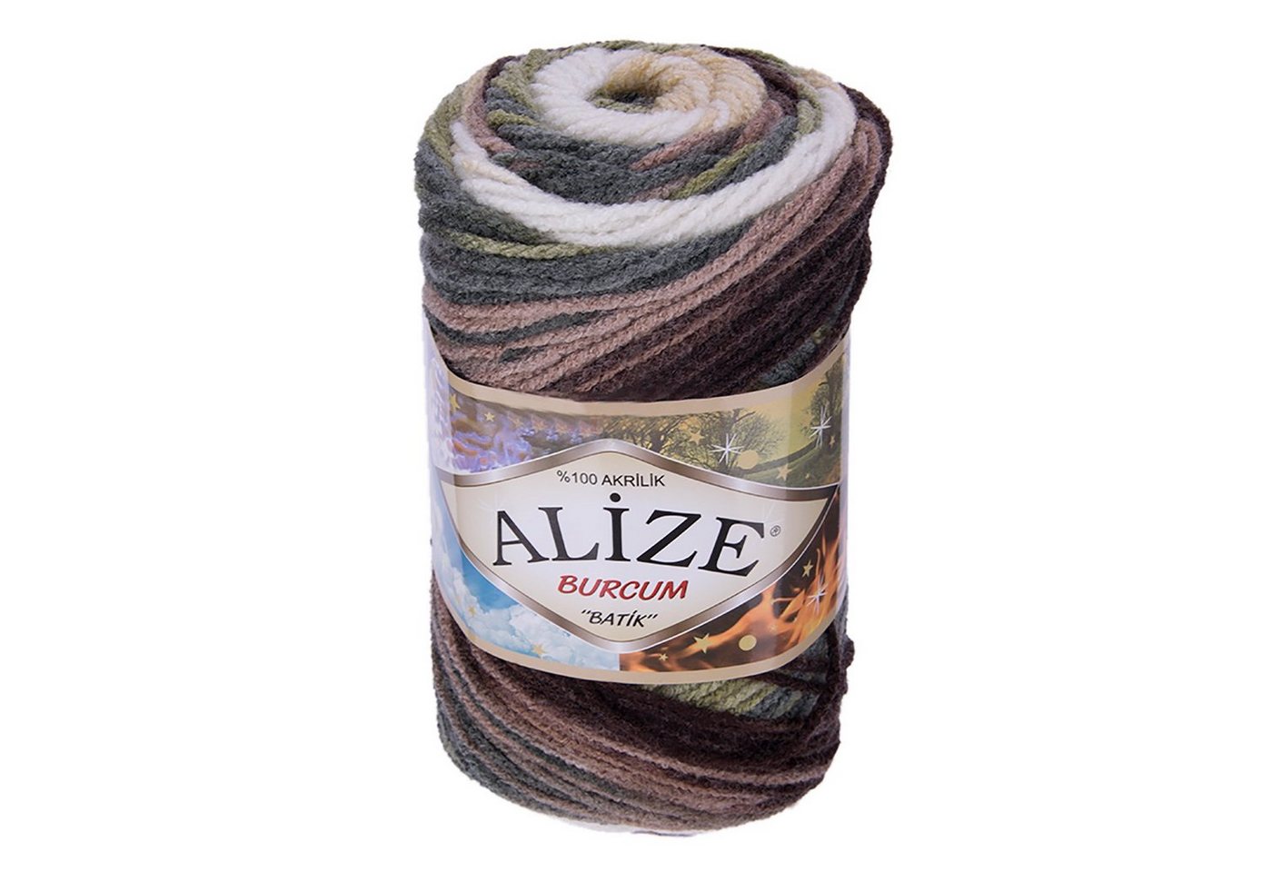 Alize 500g Strickgarn ALIZE BURCUM Batik Wolle Winter Handstrickgarn Effektgarn, 1050 m, 1893 von Alize