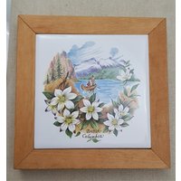 Vintage Schöne B.c. Untersetzer, Wandbehang von AlkaraDesigns