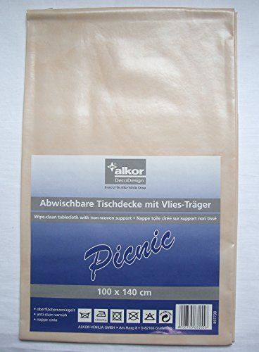 Alkor Tischdecke abwaschbar 100 x 140 cm beige von Alkor