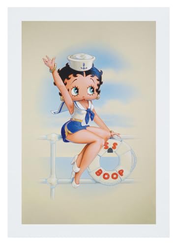 All+Every Betty Boop Pinup Kunstdruck "Sailor Of The SS Boop", A3 von All+Every