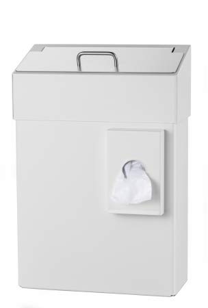 All Care 8255 MediQo-line Hygiene-Abfallbehälter + Hygienebeutelhalter, 10 Liter, Weiß von All Care