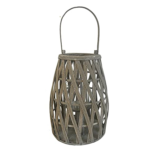 All Chic Retro Bambus Kerzenhalter Gewebt Japanische Minimalistische Laterne Gewebt Tragbare Hängende Ornamente Bougeoir Tischdekoration von All Chic