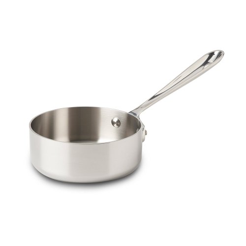 All-Clad 4201 Stainless Steel Stielkasserolle mit Deckel, Topf 0.9 L, 15.2 cm von All-Clad