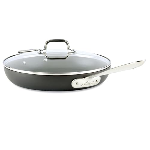 All-Clad HA1 harteloxierte Bratpfanne mit Antihaftbeschichtung, 30,5 cm, Induktionsherd, geeignet für Backofen, Grill, 150 °C, Deckelsicher 100 °C, Töpfe und Pfannen, Kochgeschirr, schwarz All-Clad HA1 harteloxierte Bratpfanne mit Antihaftbeschichtung, 30,5 cm, Induktionsherd, geeignet für Backofen, Grill, 150 °C, Deckelsicher 100 °C, Töpfe und Pfannen, Kochgeschirr, schwarz von All-Clad