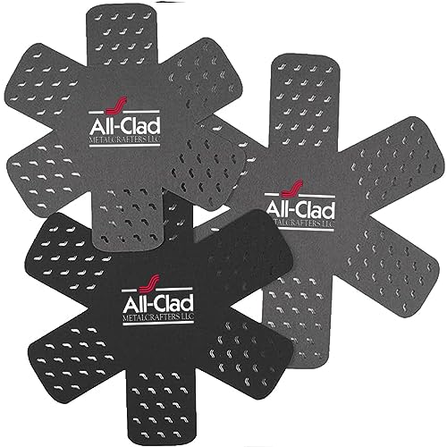 All-Clad Kochgeschirrschutz, 3-teiliges Kochgeschirr-Set, Polyester, Schwarz/Grau, 3-Pack Pot Protectors, 3 All-Clad Kochgeschirrschutz, 3-teiliges Kochgeschirr-Set, Polyester, Schwarz/Grau, 3-Pack Pot Protectors, 3 von All-Clad