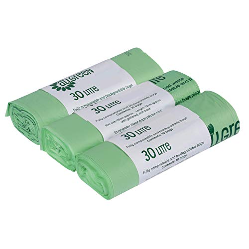 All-Green 30 Liter kompostierbarer BioBag Mülltonnensack, 30 Müllsäcke von All-Green