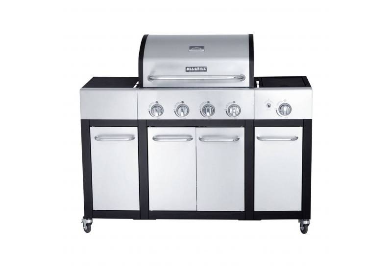 All Grill Gasgrill Allgrill Basic-Line Major Edelstahl/schwarz Gasgrill mit 4 Brennern von All Grill