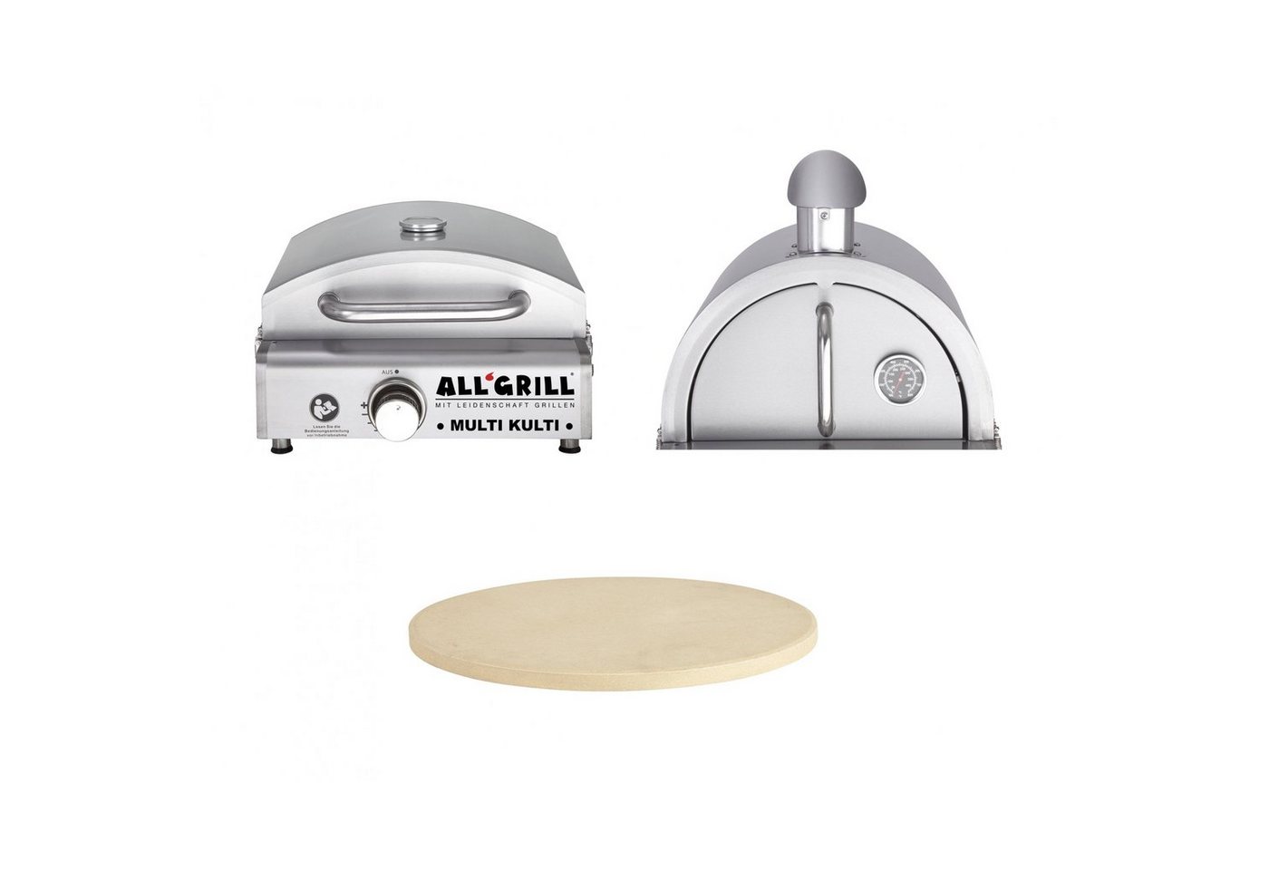 All Grill Gasgrill Allgrill MULTI-KULTI Set 3 zündgesichert - Gasgrill + Pizzahaube + All Grill Gasgrill Allgrill MULTI-KULTI Set 3 zündgesichert - Gasgrill + Pizzahaube + von All Grill