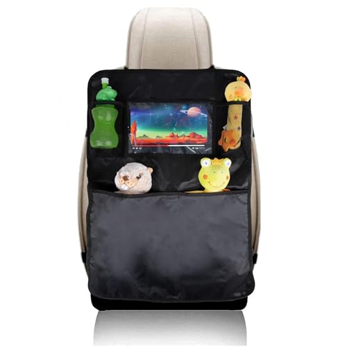 All Ride Autositz Organizer - 70 x 45 CM - Rücksitz Organizer mit Mehrere Aufbewahrungsfächer - Telefon-/Tablet-Aufbewahrung - Auto Rücksitz Organizer - Einfach zu Befestigen - Schwarz von All Ride