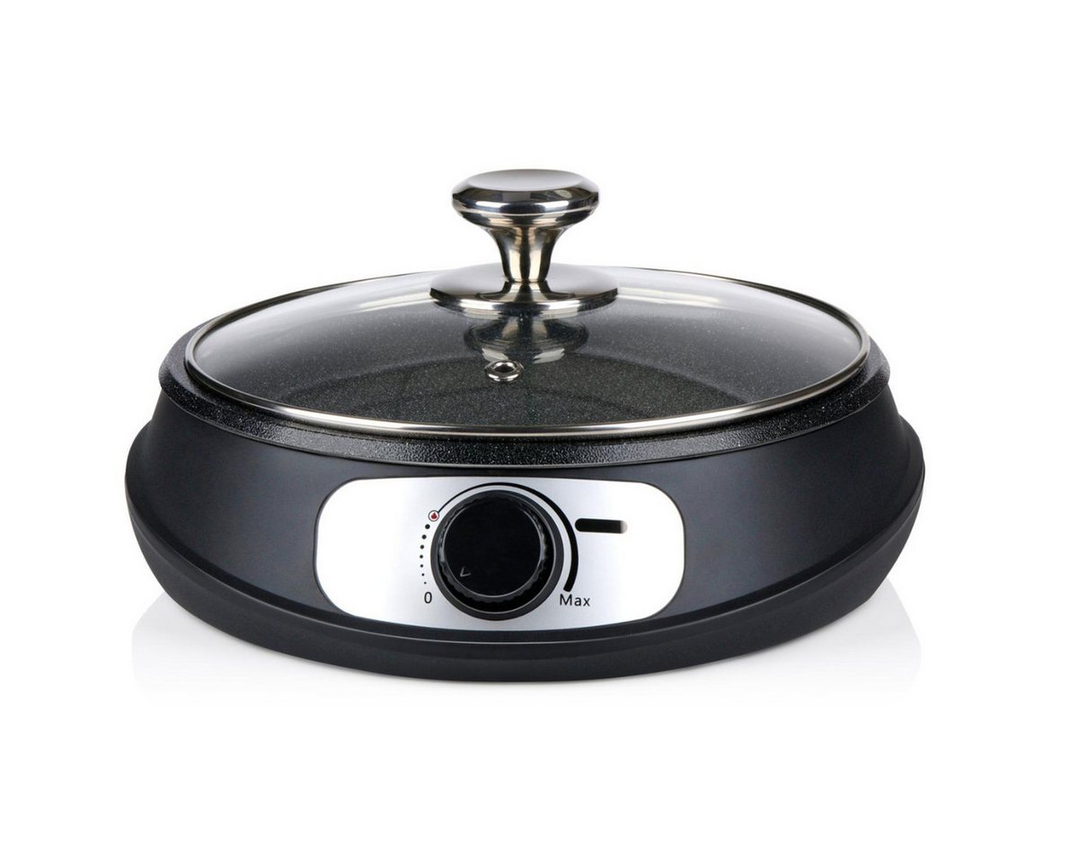 All Ride Grillplattenaufsatz All Ride Teppanyaki Grillplatte - Elektro Pfanne mit Deckel, Kunststoff von All Ride