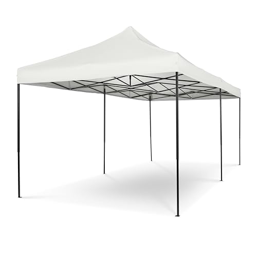 All Seasons Gazebos | 3x6m Pop Up Gazebo mit Zubehörpaket | Schwerlast, vollständig wasserdicht, hochwertige Materialien (Weiß) von All Seasons Gazebos