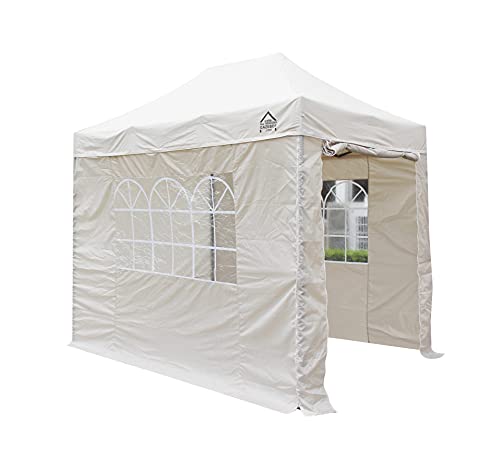 All Seasons Gazebos 3x2m vollständig wasserdichtes Faltpavillon mit 4 hochwertigen Seitenteilen - Beige von All Seasons Gazebos