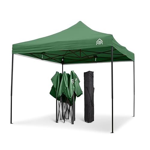 All Seasons Gazebos Strapazierfähiger Faltpavillon und Vorzelt, komplett wasserdicht, hochwertig, für einen sekundenschnellen Aufbau, 3 x 3 m erhältlich (Grün) von All Seasons Gazebos