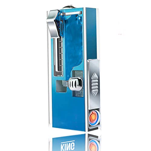 Aroma King USB-Applikator mit integriertem Feuerzeug + All u need Flaschenöffner Keyring (USB - Applikator Blau, 1) von All u need