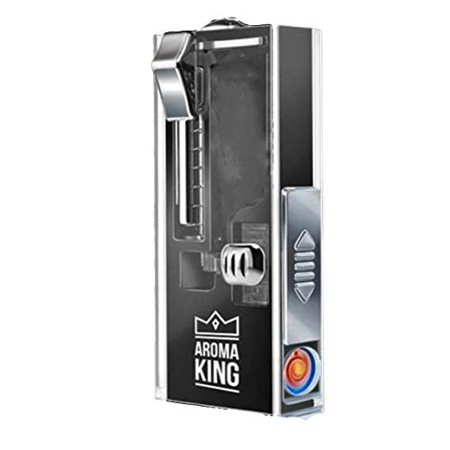 Aroma King USB-Applikator mit integriertem Feuerzeug + All u need Flaschenöffner Keyring (USB - Applikator Schwarz, 1) von All u need