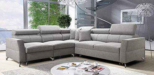 All4All Ecksofa Vedis IV Wohnlandschaft Polstersofa mit Bettkasten Schlaffunktion Links Rechts 26 (Links) von All4All