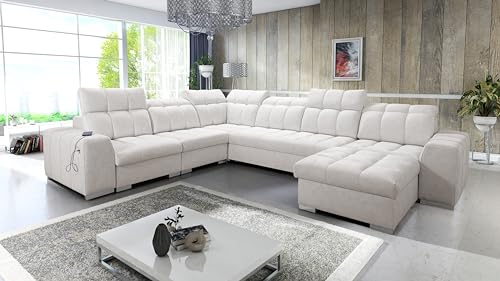 All4All Ecksofa mit Schlaffunktion Piaggio VIII - 364x285cm - Sofa mit Bettkasten - Schlafsofa U-Form - XXL Eckcouch - Couch - Wohnlandschaft - Bett - Wohnzimmer - Terra 06 Seite Rechts 26 All4All Ecksofa mit Schlaffunktion Piaggio VIII - 364x285cm - Sofa mit Bettkasten - Schlafsofa U-Form - XXL Eckcouch - Couch - Wohnlandschaft - Bett - Wohnzimmer - Terra 06 Seite Rechts 26 von All4All