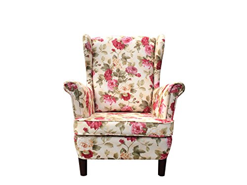 All4All Ohrensessel ohne Hocker ROSA Sessel Ohrenbackensessel Polstersessel Skandinavischer Stil Relaxliege Relaxsessel Chesterfield ideal für Relax All4All Ohrensessel ohne Hocker ROSA Sessel Ohrenbackensessel Polstersessel Skandinavischer Stil Relaxliege Relaxsessel Chesterfield ideal für Relax von All4All