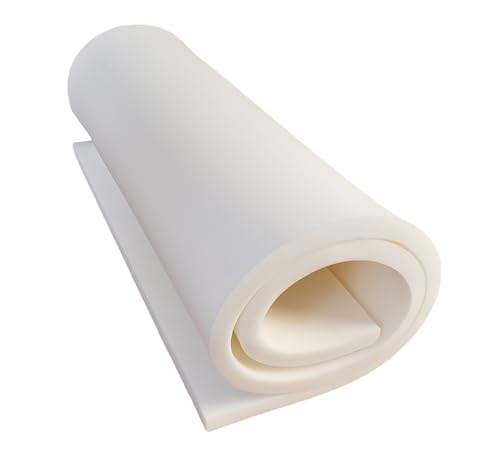 All4All Schaumstoffplatte 90x200x3 - Schaumstoff - Matratze mittelhart T25 - Schuamstoffmatratze - Topper -Schaumstoffzuschnitt - Polster Auflage - Weiß - Verschiedene Größe All4All Schaumstoffplatte 90x200x3 - Schaumstoff - Matratze mittelhart T25 - Schuamstoffmatratze - Topper -Schaumstoffzuschnitt - Polster Auflage - Weiß - Verschiedene Größe von All4All