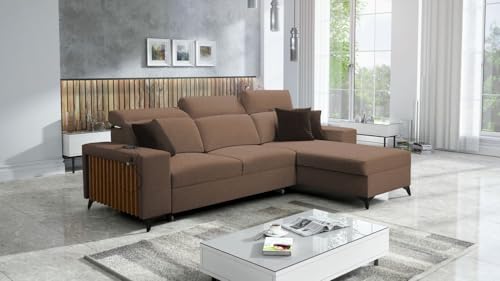 Ecksofa Alicante 1 286x182cm - Schlaffunktion - Bettkasten - L-Form - Couch - Eckcouch - Schlafsofa - Wohnlandschaft - Sofa - Polstersofa - Wohnzimmermöbel - Sawana 25 Rechts - 26 von All4All