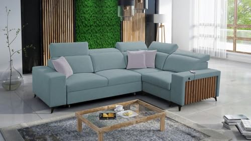 Ecksofa Alicante 2 283x203cm - Schlaffunktion - Bettkasten - L-Form - Couch - Eckcouch - Schlafsofa - Wohnlandschaft - Sofa - Polstersofa - Wohnzimmermöbel - Sawana 72 Rechts - 26 von All4All