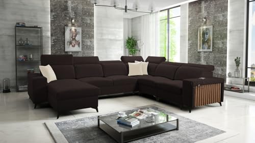 Ecksofa Alicante 8-361x183x283 cm - Schlaffunktion - Bettkasten - L-Form - Couch - Eckcouch - Schlafsofa - Wohnlandschaft - Sofa - Polstersofa - Wohnzimmermöbel - Sawana 26 Links - 26 von All4All