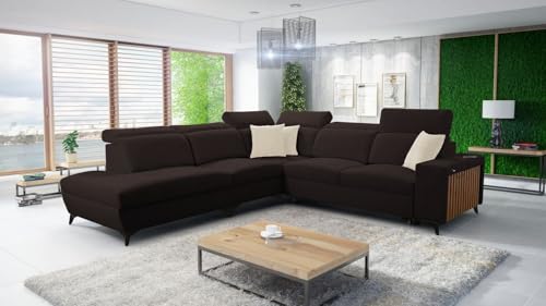 Ecksofa Alicante 9-361x183x283 cm - Schlaffunktion - Bettkasten - L-Form - Couch - Eckcouch - Schlafsofa - Wohnlandschaft - Sofa - Polstersofa - Wohnzimmermöbel - Sawana 26 Links - 26 von All4All
