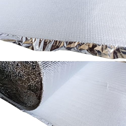 Isolierfolie Dämmfolie Trittschalldämmung Alu 3 mm Dämmunterlage 100 cm Breit Wärmedämmung Isolierung mit metallisiertem Laminat Dämmung Aludämmung Stark (15 m) von All4All