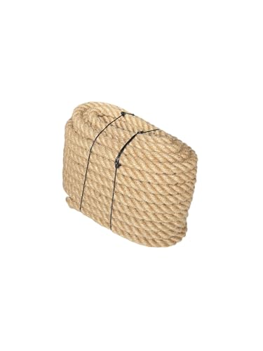 Natur Jutenseil - 15-25m -Verschiedene Stärken - Starkes Juteseil für Garten - Deko - Basteln - Outdoor - DIY und Heimwerkerprojekte - Handlaufseil - Schiffstau (15, 20 mm) von All4All