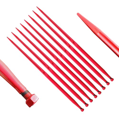 8x Frontladerzinken Frontlader 1100mm Zinken Großballenzinken M22x1.5 von All4you