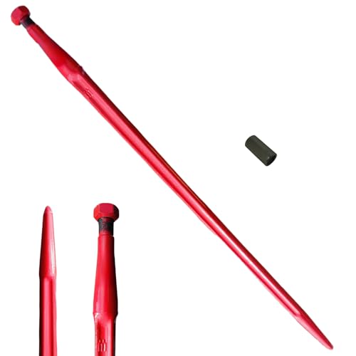 Frontladerzinken Frontlader 810mm M22x1.5 Zinken Großballenzinken + Buchse von All4you