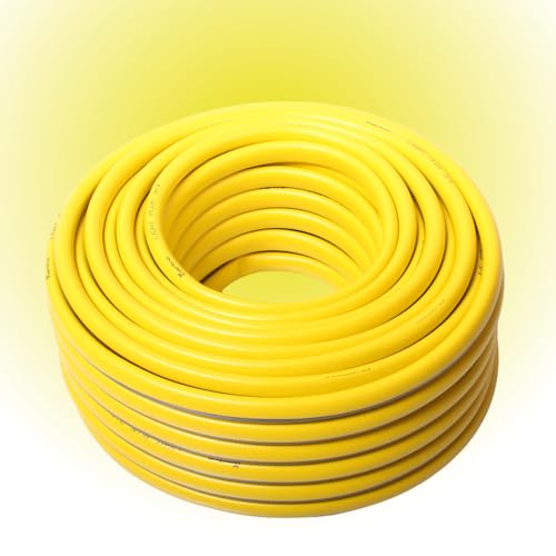 Gartenschlauch ProLine Wasserschlauch – 1/2", 3/4", 1" – 1m / 20m / 30m / 50m – Grün oder Gelb – Mit oder Ohne Adapterset (Gelb, 3/4" 30m) von All4you
