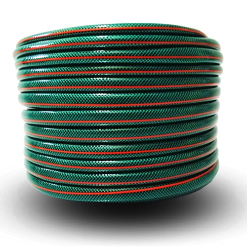 Gartenschlauch ProLine Wasserschlauch – 1/2", 3/4", 1" – 1m / 20m / 30m / 50m – Grün oder Gelb – Mit oder Ohne Adapterset (Grün, 1/2" 50m) von All4you