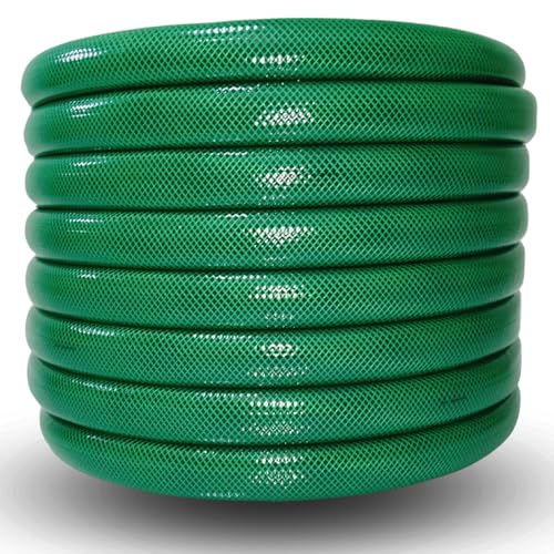 Gartenschlauch ProLine Wasserschlauch – 1/2", 3/4", 1" – 1m / 20m / 30m / 50m – Grün oder Gelb – Mit oder Ohne Adapterset (Grün, 1" 1m) von All4you