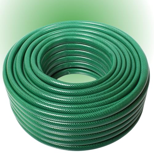 Gartenschlauch ProLine Wasserschlauch – 1/2", 3/4", 1" – 1m / 20m / 30m / 50m – Grün oder Gelb – Mit oder Ohne Adapterset (Grün, 3/4" 50m) von All4you